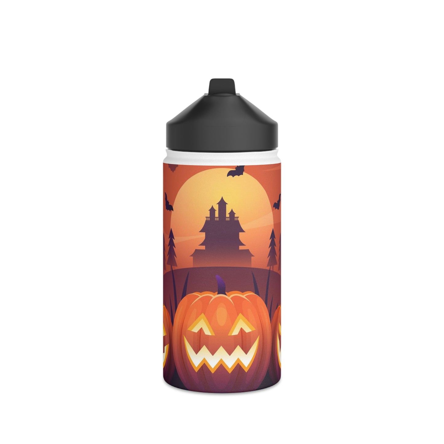 Stainless Steel Water Bottle, Standard Lid, Halloween