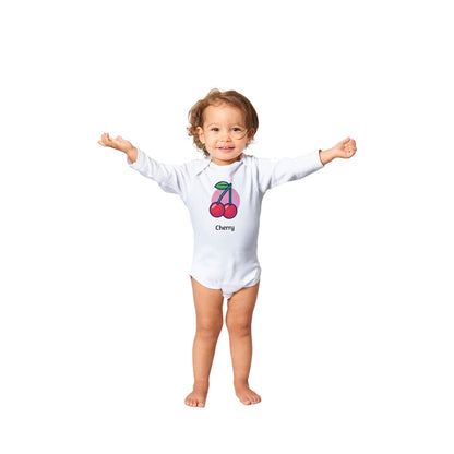 Classic Cherry Baby Long Sleeve Bodysuit