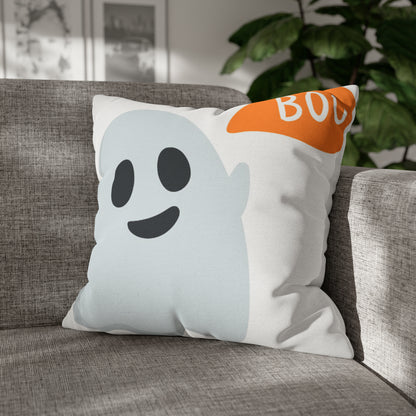 Ghost Polyester Square Pillow Case