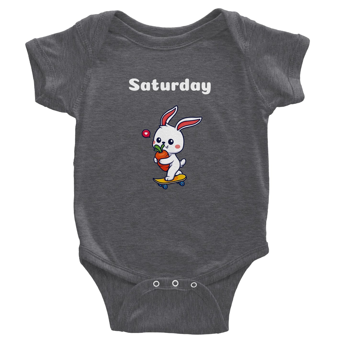 Classic Baby Short Sleeve Bodysuit, Saturday