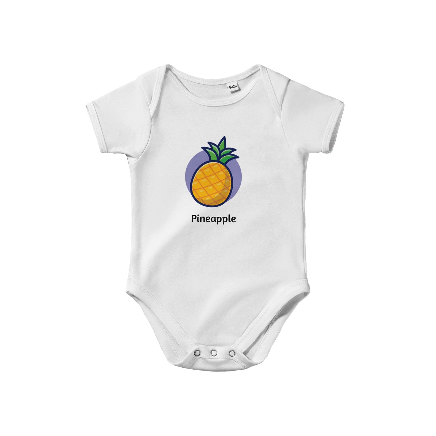 Classic Pineapple Baby Short Sleeve Bodysuit