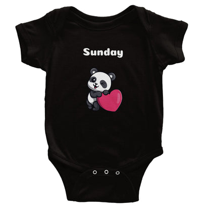 Classic Baby Short Sleeve Bodysuit, Sunday