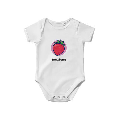 Classic Strawberry Baby Short Sleeve Bodysuit