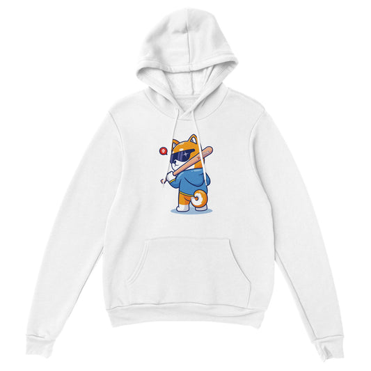 Premium Unisex Pullover Hoodie, Bad Shiba