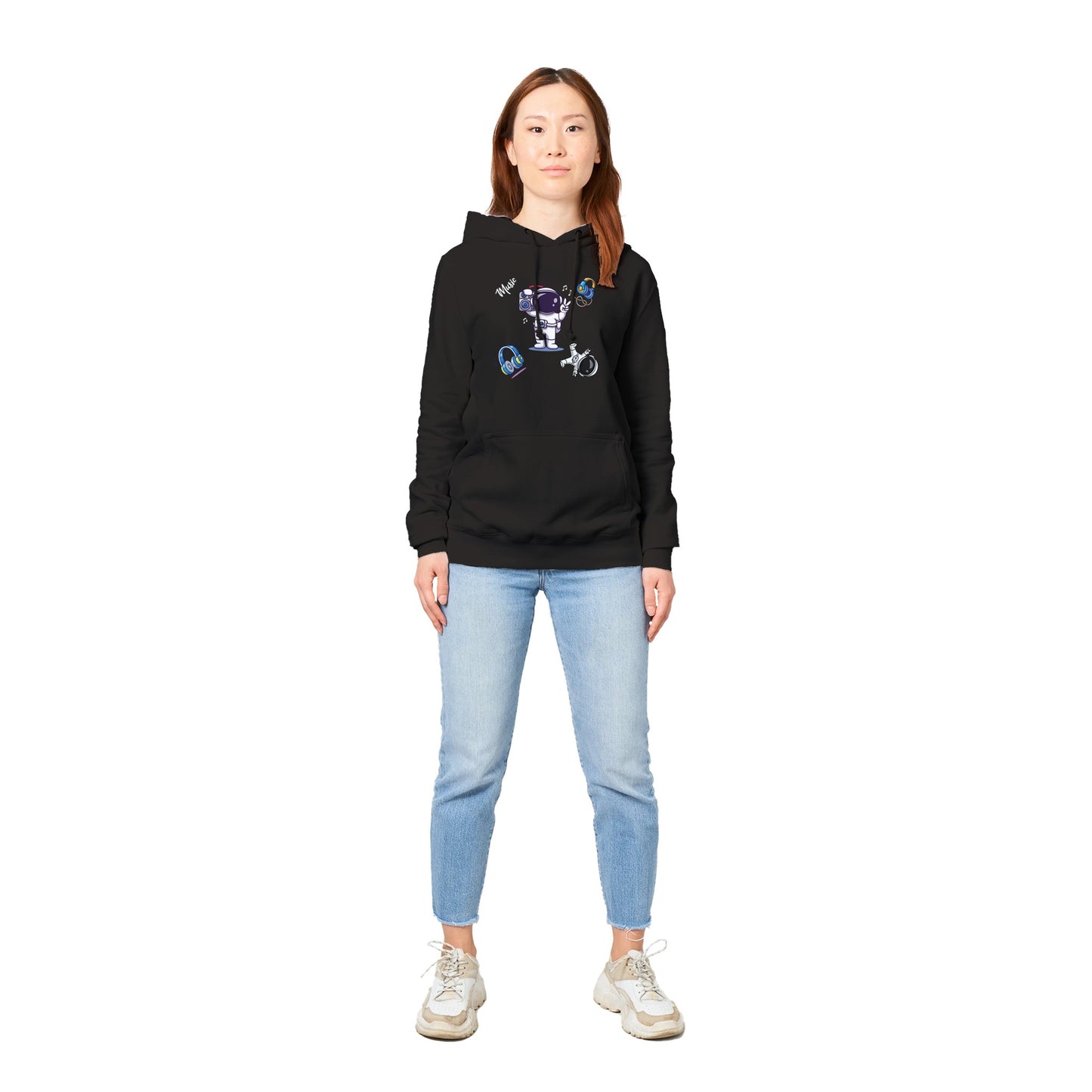 Premium Womens Pullover Hoodie, Music