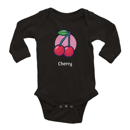 Classic Cherry Baby Long Sleeve Bodysuit