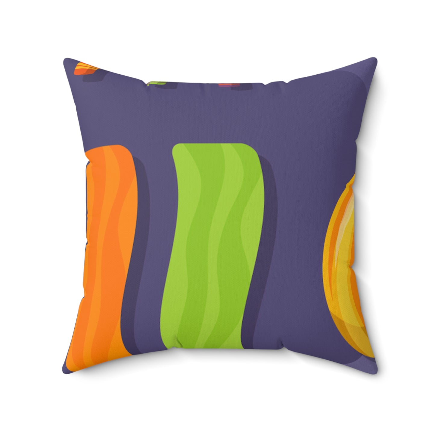 Spun Polyester Square Pillow, Candy