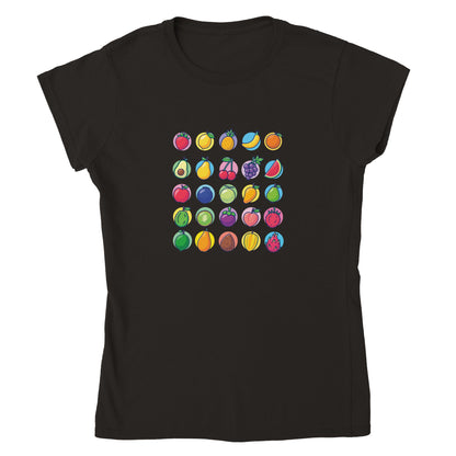 Classic Fruits Womens Crewneck T-shirt