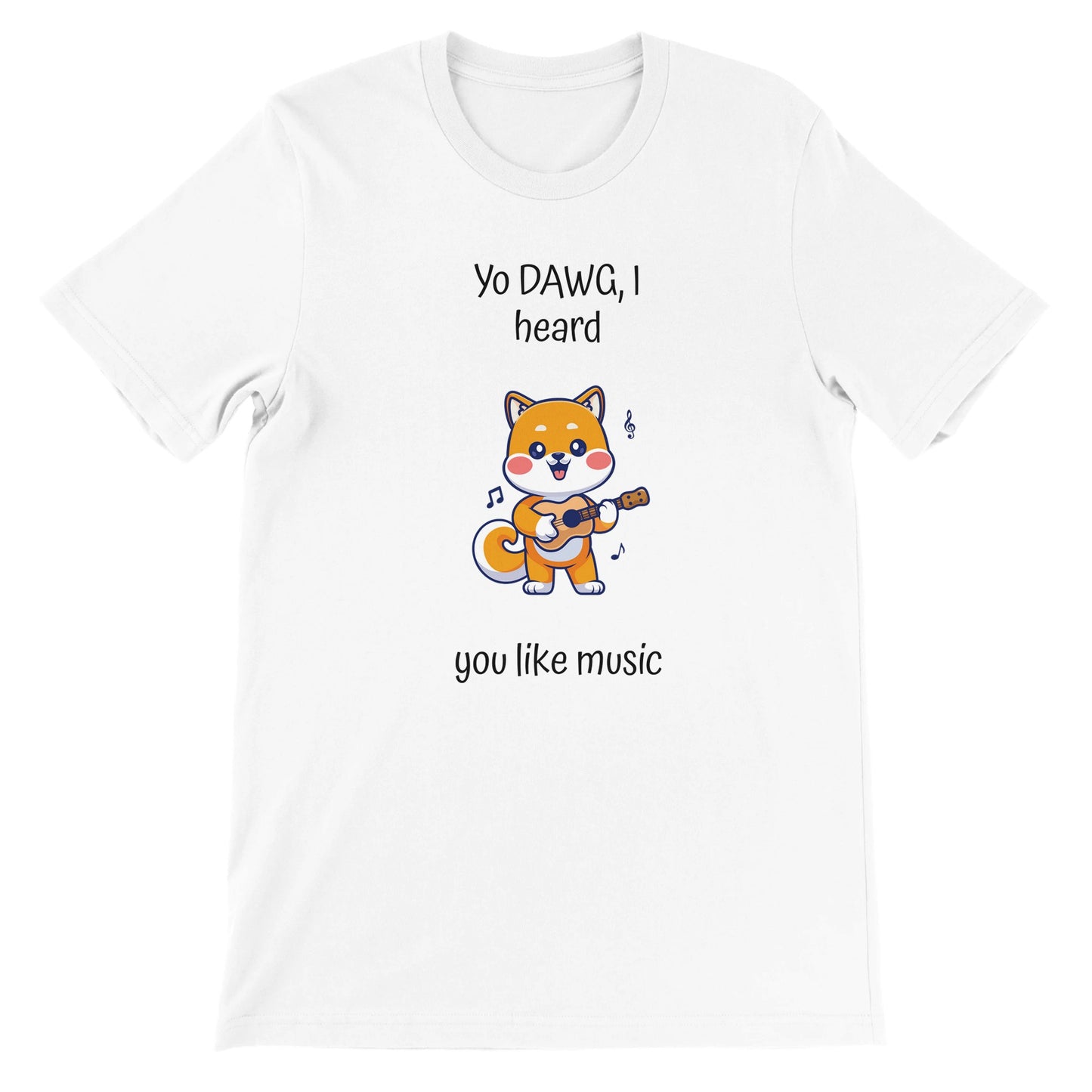 Tricou premium unisex cu gât, Shiba