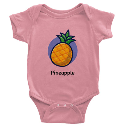 Body cu mânecă scurtă pentru bebeluși Clasic Pineapple