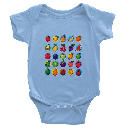 Classic Fruits Baby Short Sleeve Bodysuit