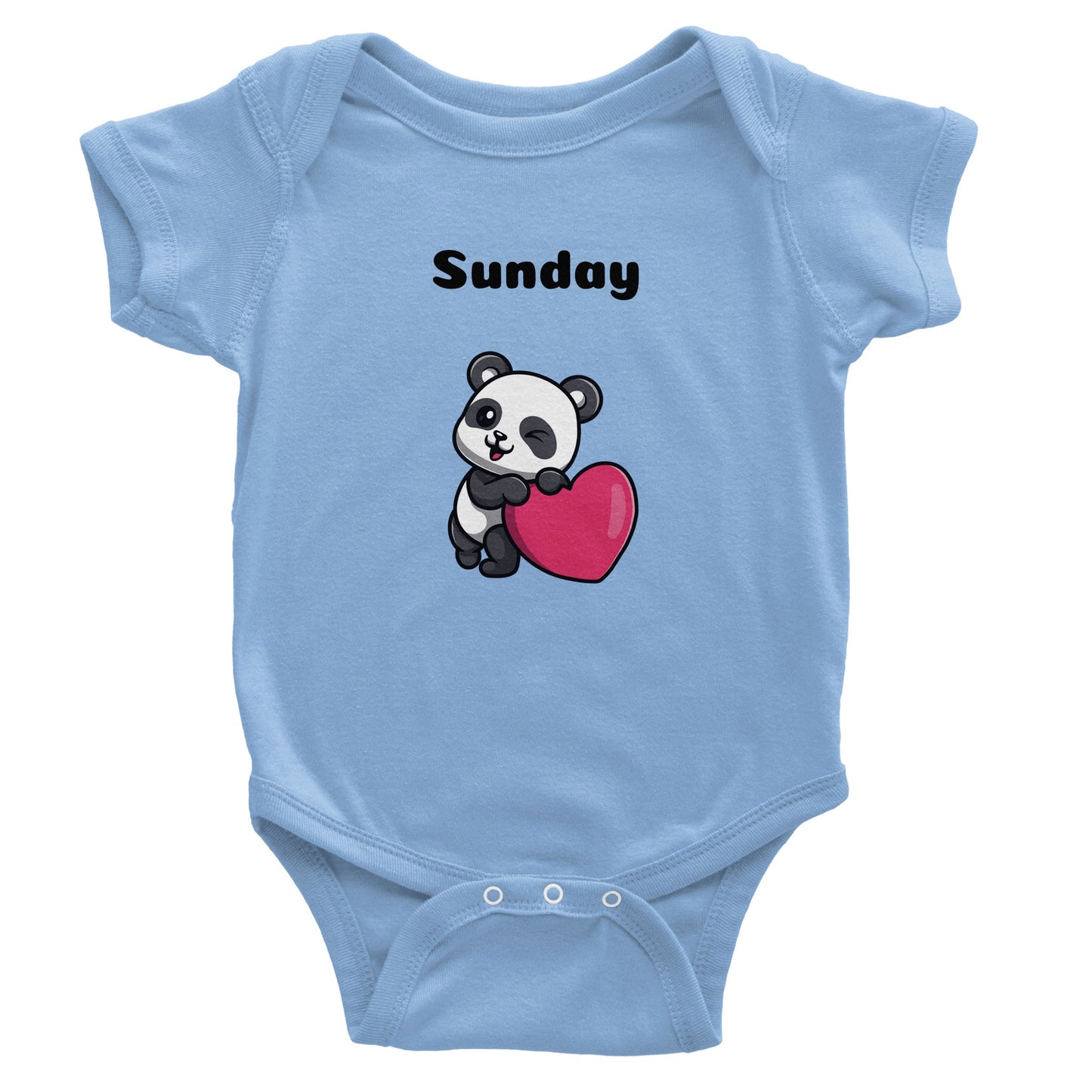 Classic Baby Short Sleeve Bodysuit, Sunday