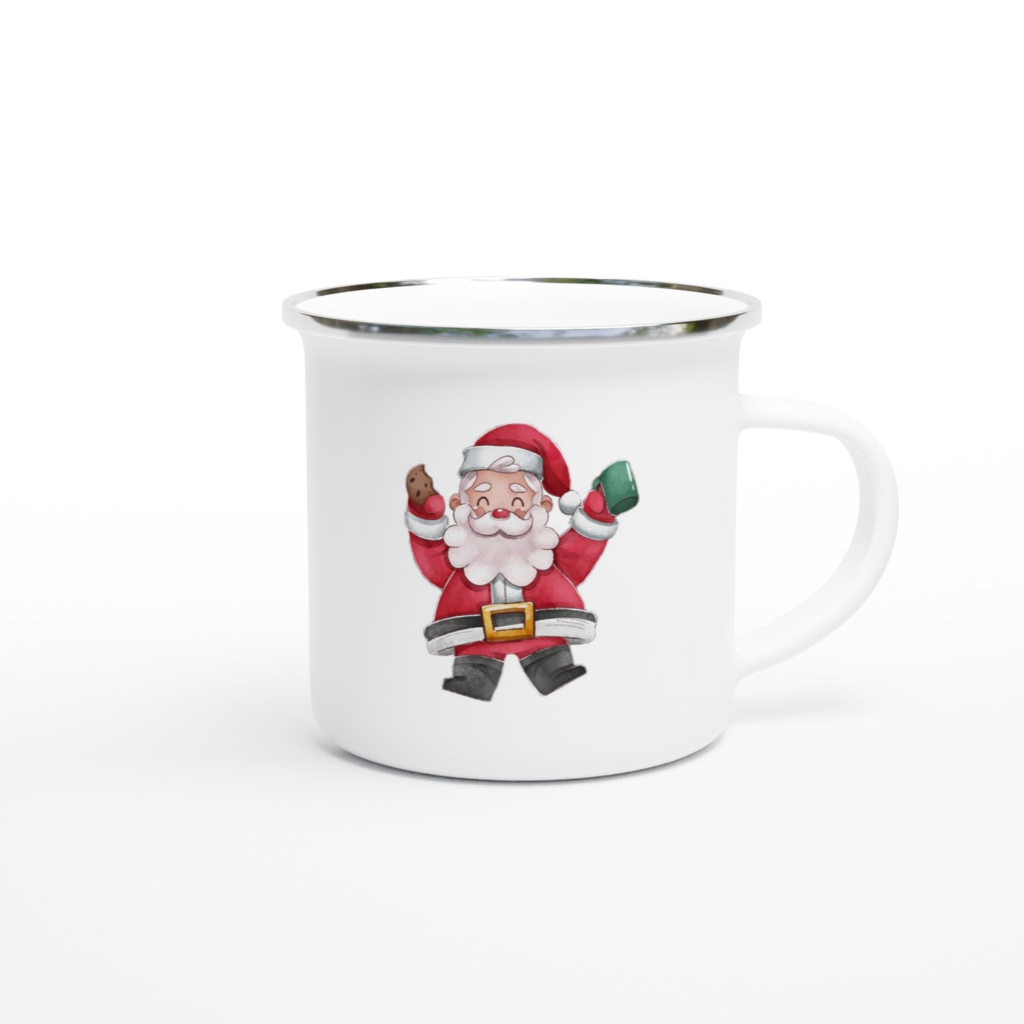 Santa Claus 12oz Enamel Mug