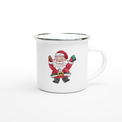 Santa Claus 12oz Enamel Mug