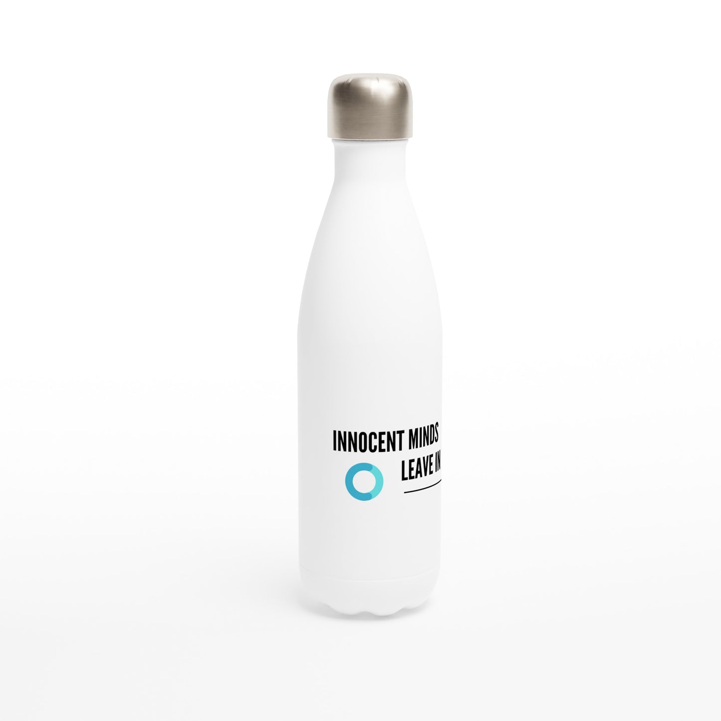 White 17oz Stainless Steel Water Bottle