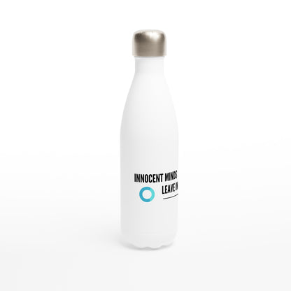 White 17oz Stainless Steel Water Bottle