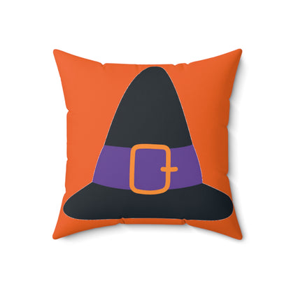 Spun Polyester Square Pillow, Hat