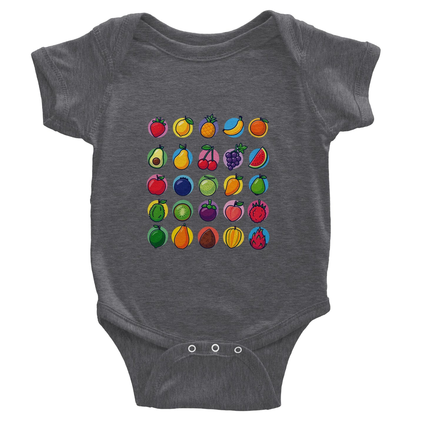 Classic Fruits Baby Short Sleeve Bodysuit