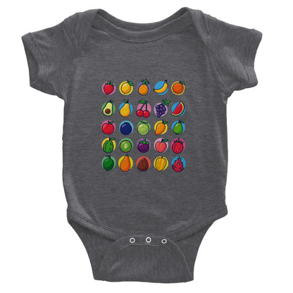 Classic Fruits Baby Short Sleeve Bodysuit