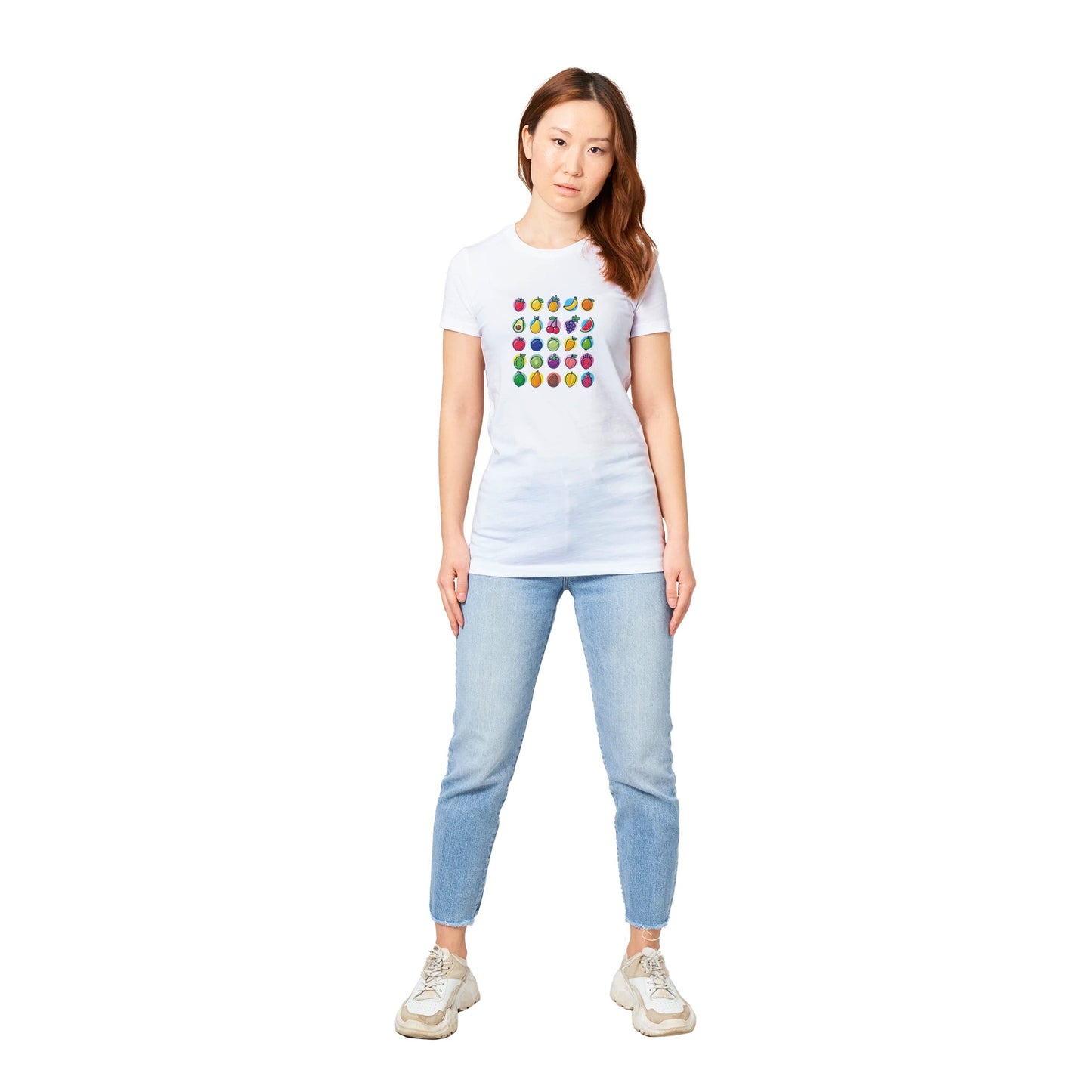 Premium Fruits Womens Crewneck T-shirt