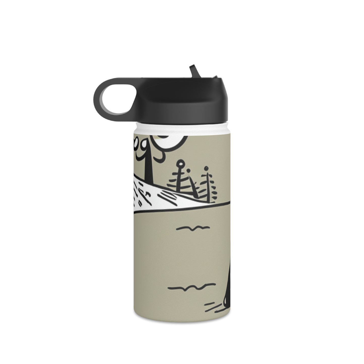 Stainless Steel Water Bottle, Standard Lid