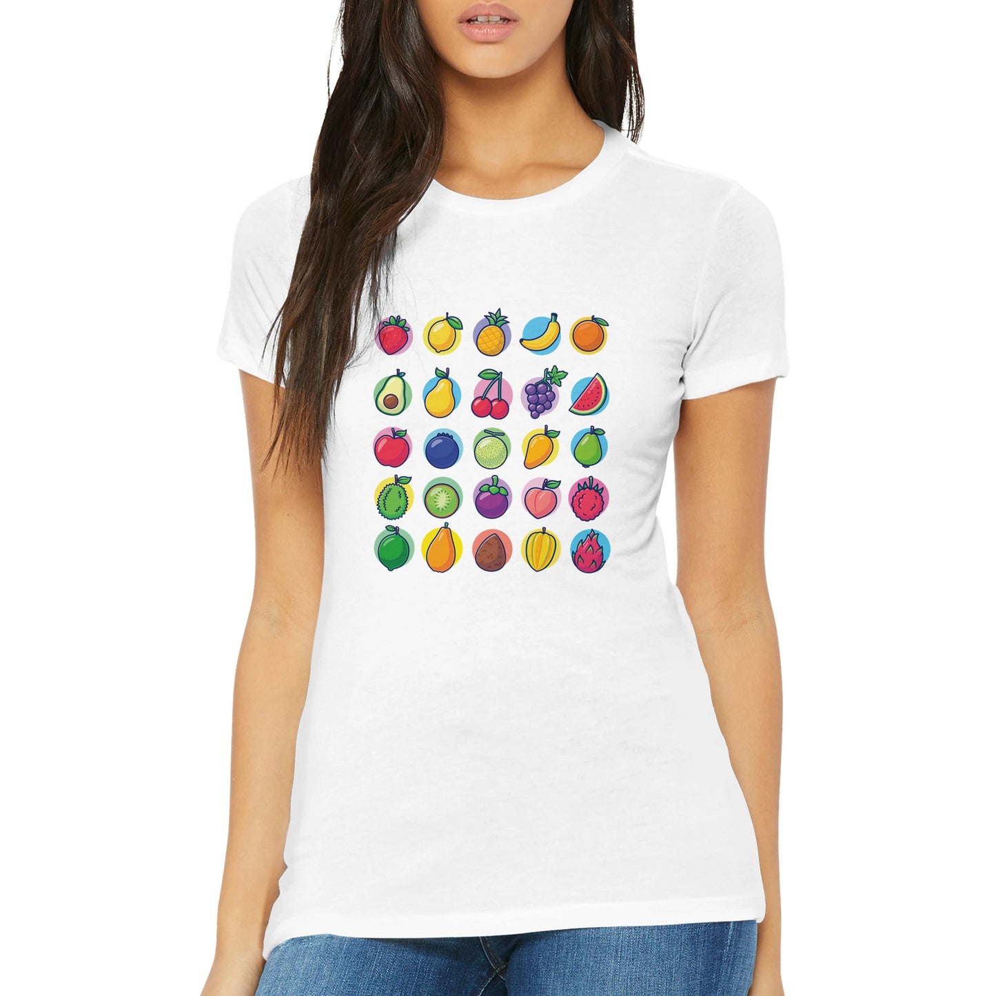 Premium Fruits Womens Crewneck T-shirt