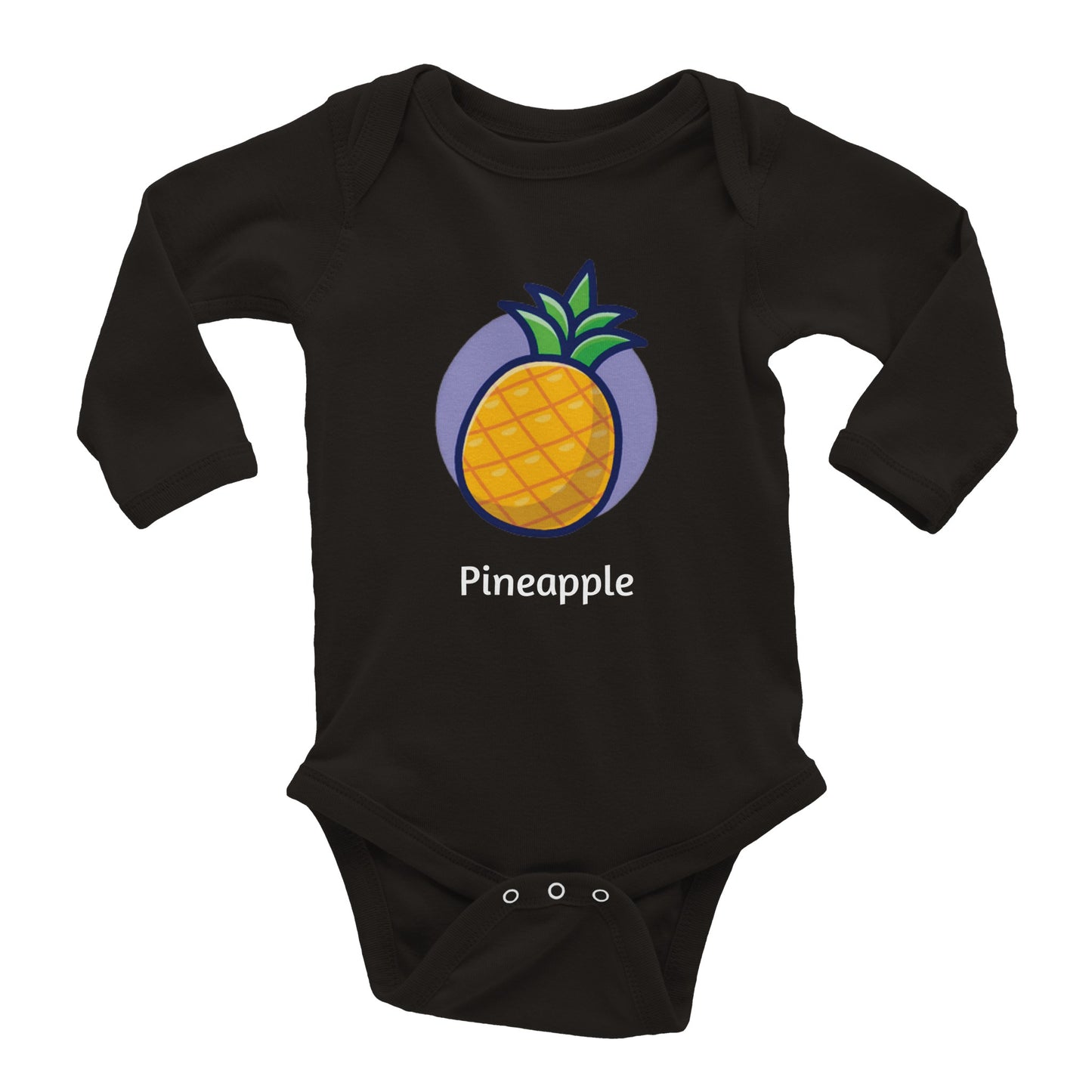 Body cu mânecă lungă pentru bebeluși Clasic Pineapple