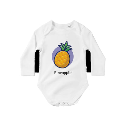 Body cu mânecă lungă pentru bebeluși Clasic Pineapple