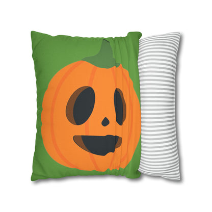 Green Polyester Square Pillow Case