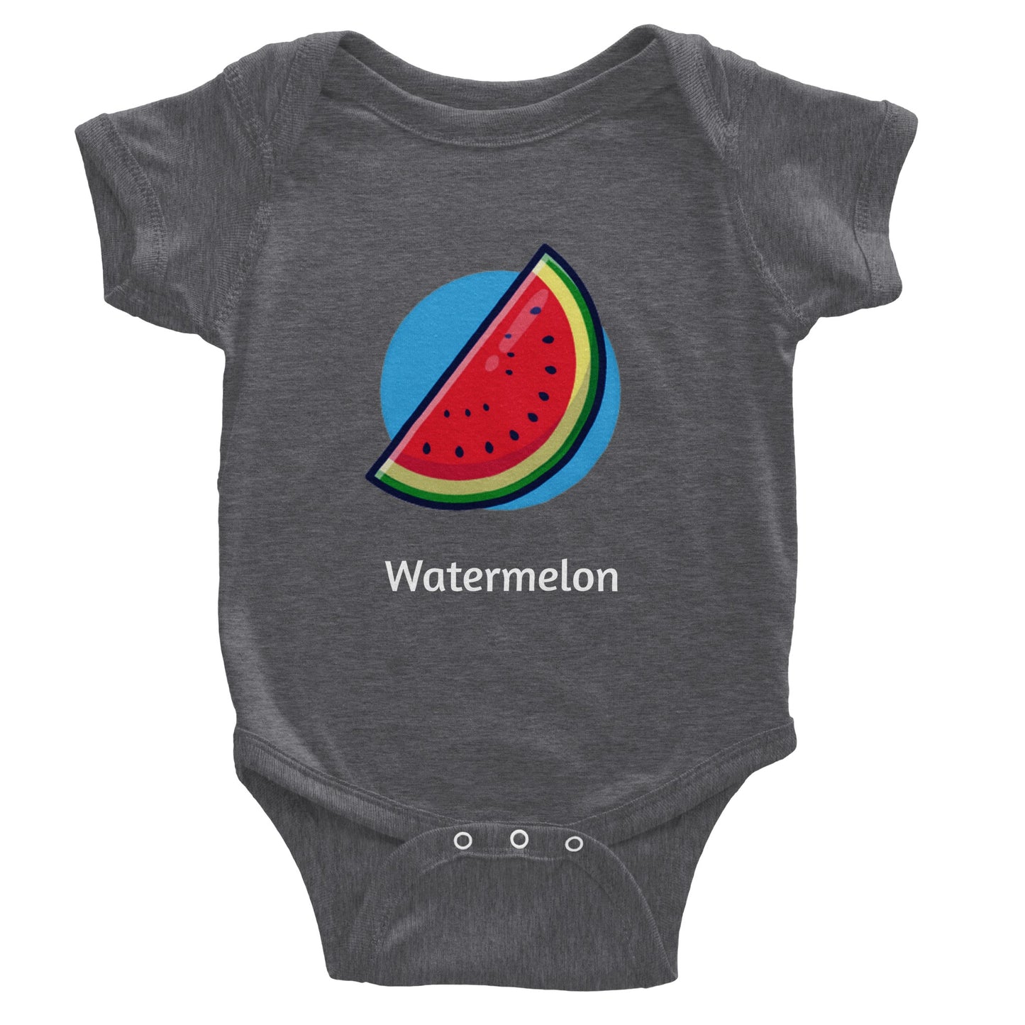 Classic Watermelon Baby Short Sleeve Bodysuit