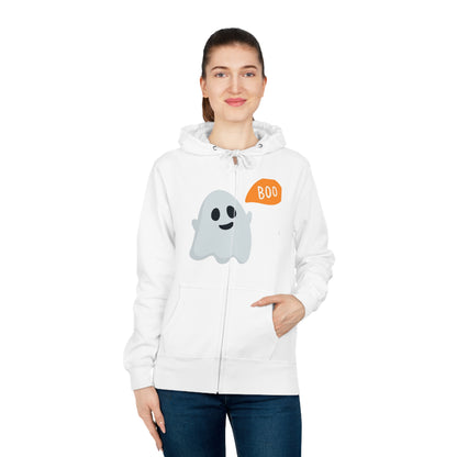 Women's Zip Hoodie, Ghost