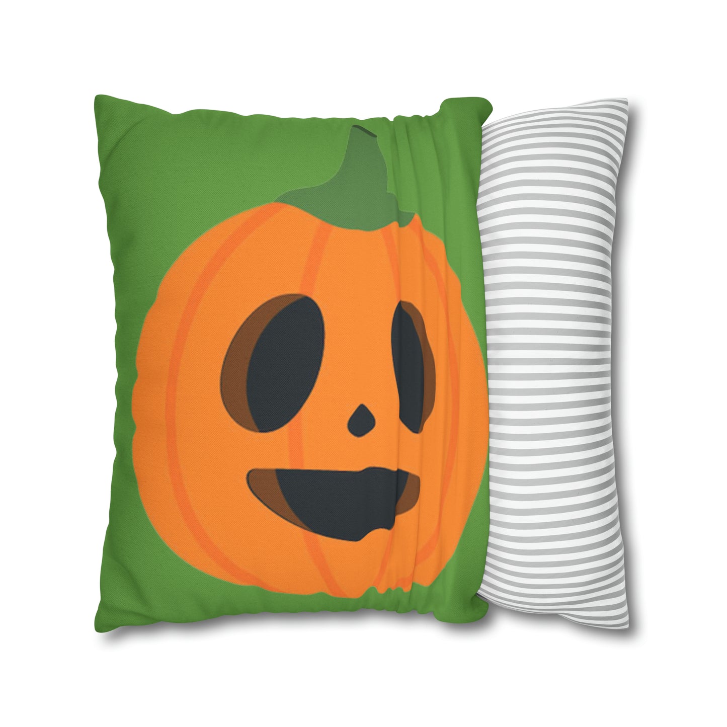 Green Polyester Square Pillow Case