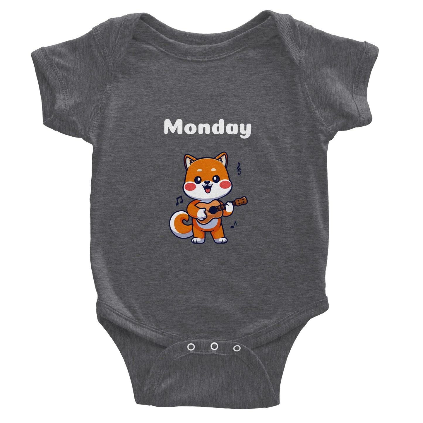 Classic Baby Short Sleeve Bodysuit, Monday