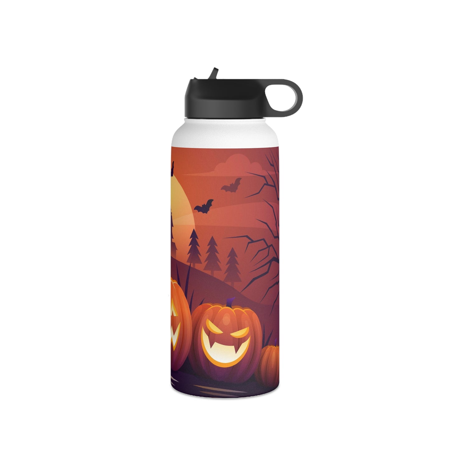 Stainless Steel Water Bottle, Standard Lid, Halloween