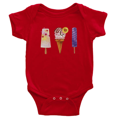 Ice Cream Classic Baby Short Sleeve Bodysuit