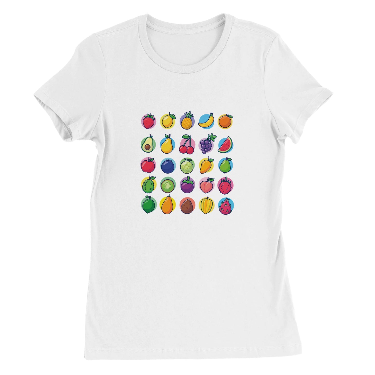 Premium Fruits Womens Crewneck T-shirt