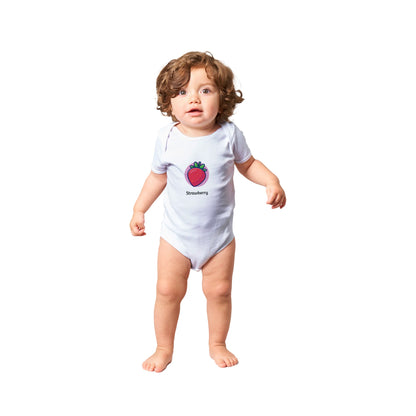 Classic Strawberry Baby Short Sleeve Bodysuit