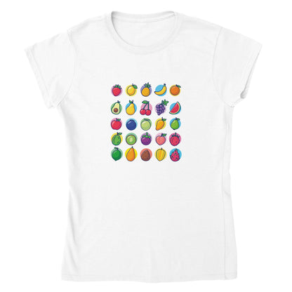 Classic Fruits Womens Crewneck T-shirt