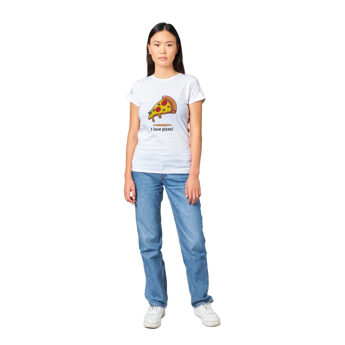 Classic Womens Crewneck T-shirt, Pizza