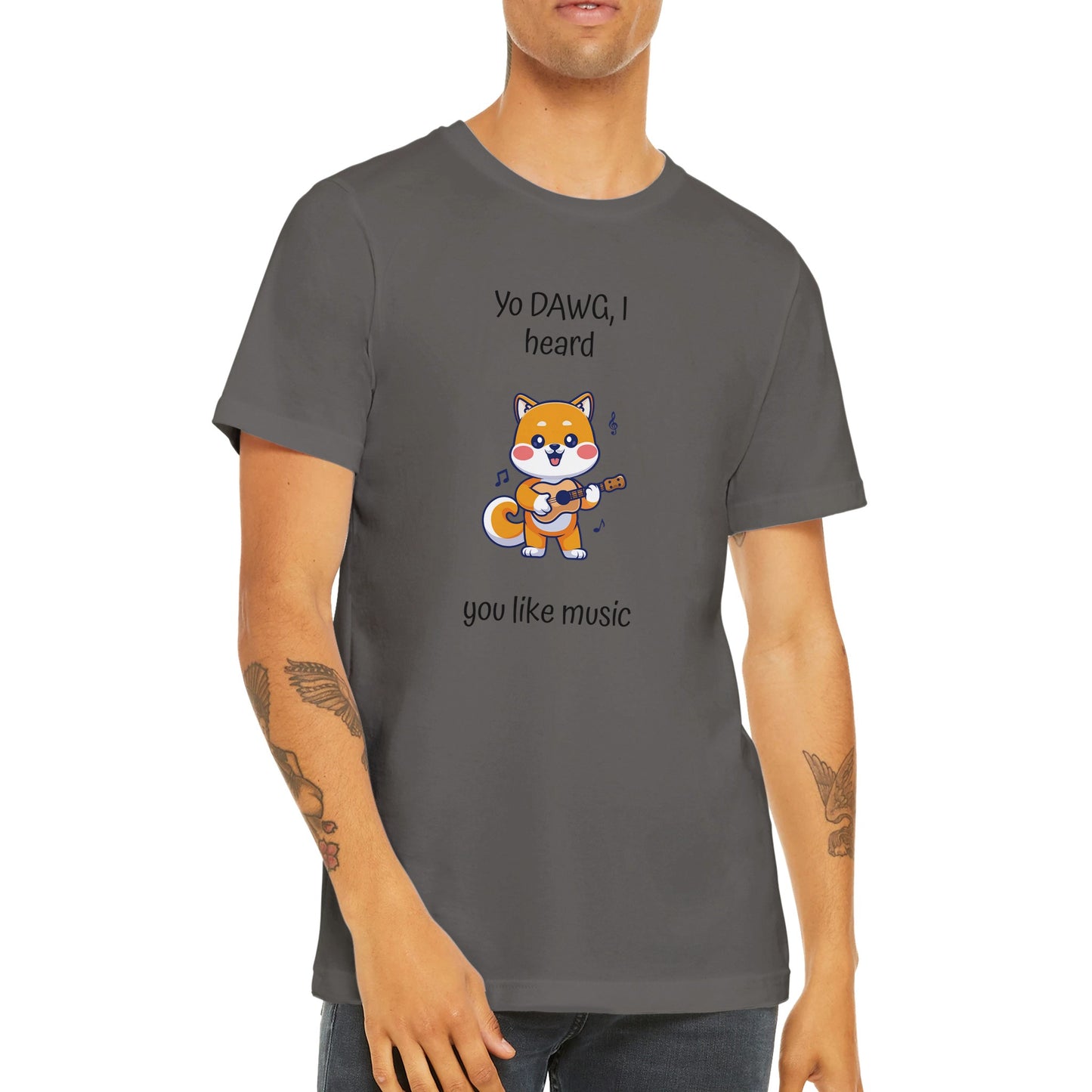 Premium Unisex Crewneck T-shirt, Shiba