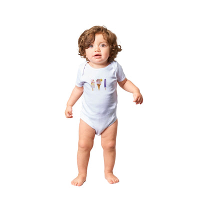 Ice Cream Classic Baby Short Sleeve Bodysuit