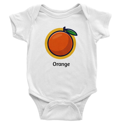 Classic Orange Baby Short Sleeve Bodysuit