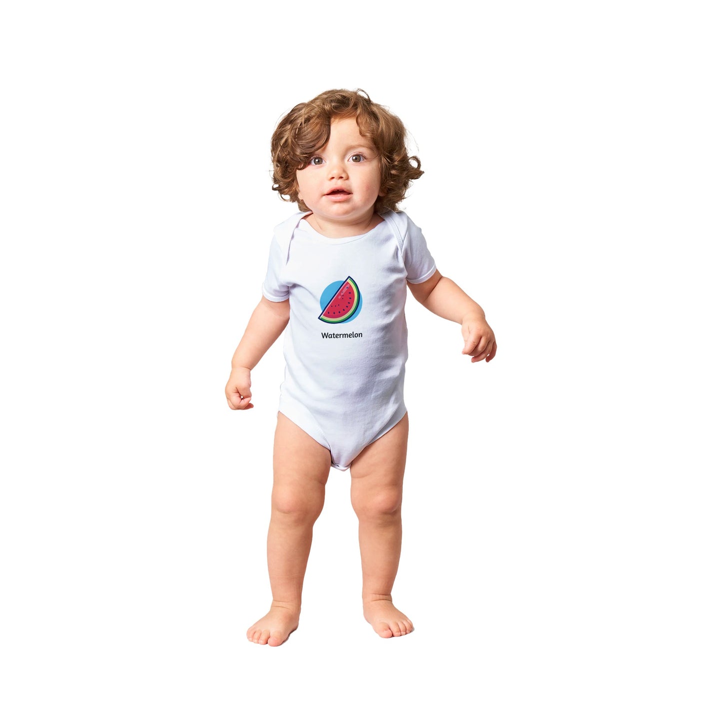 Classic Watermelon Baby Short Sleeve Bodysuit