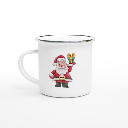 Santa Claus 12oz Enamel Mug