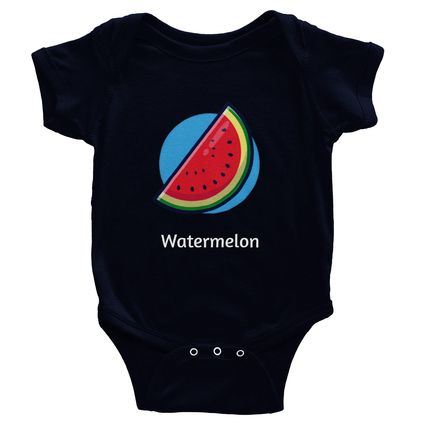 Classic Watermelon Baby Short Sleeve Bodysuit