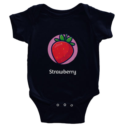 Body cu mânecă scurtă pentru bebeluși clasic Strawberry