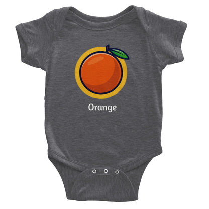 Classic Orange Baby Short Sleeve Bodysuit