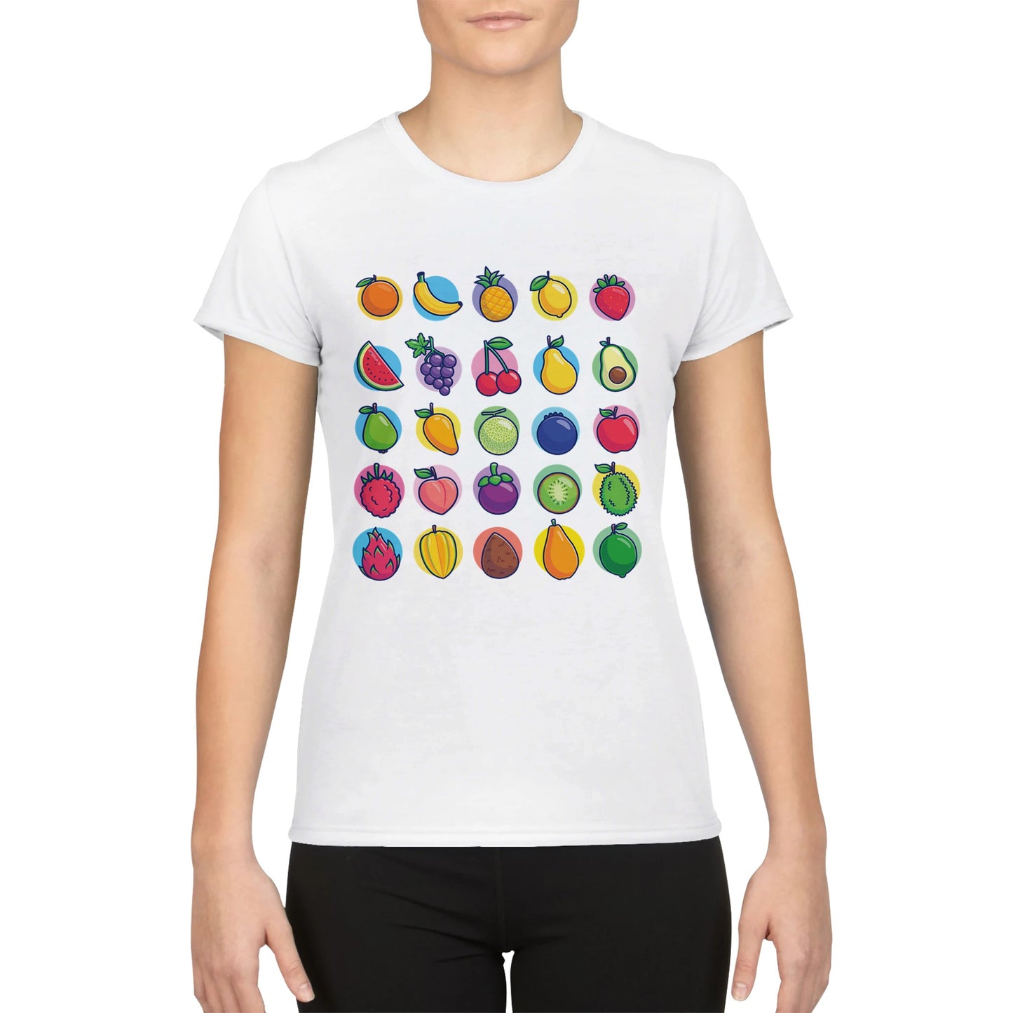 Tricou pentru femei Performance Fruits cu gât crew