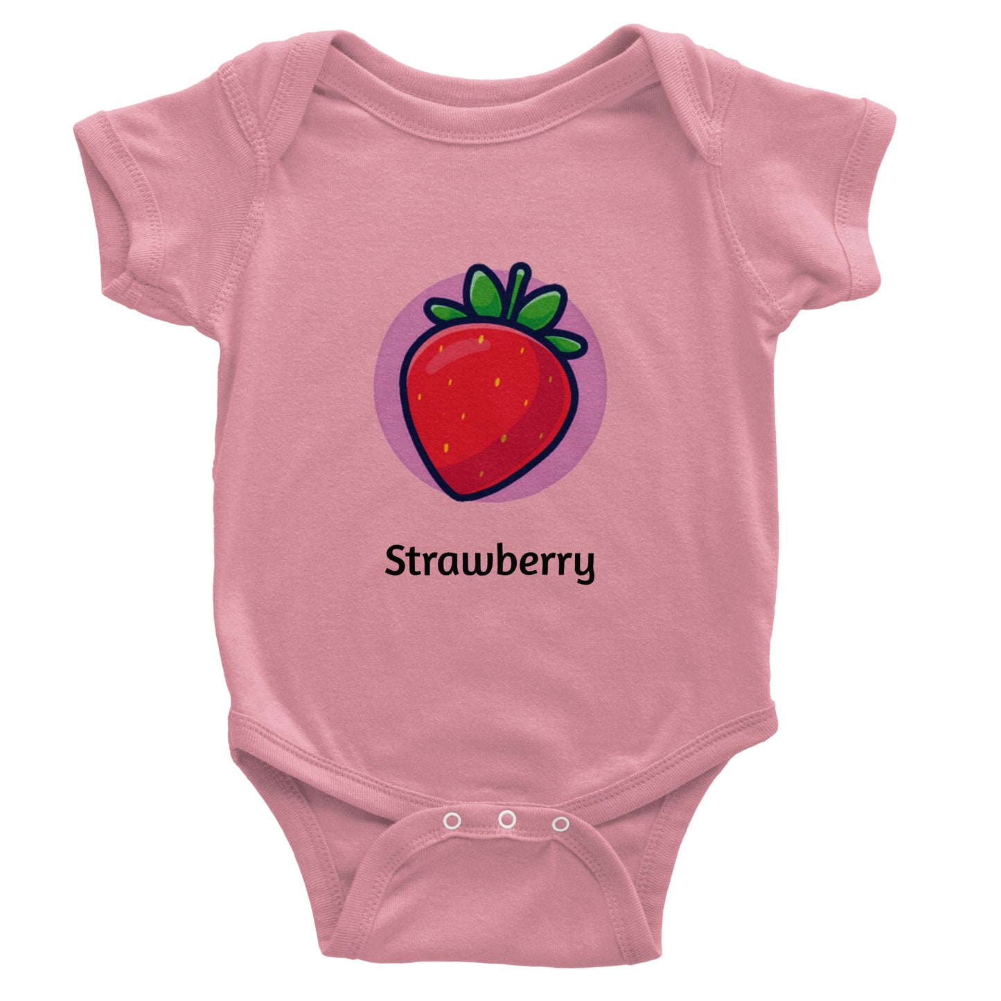 Classic Strawberry Baby Short Sleeve Bodysuit