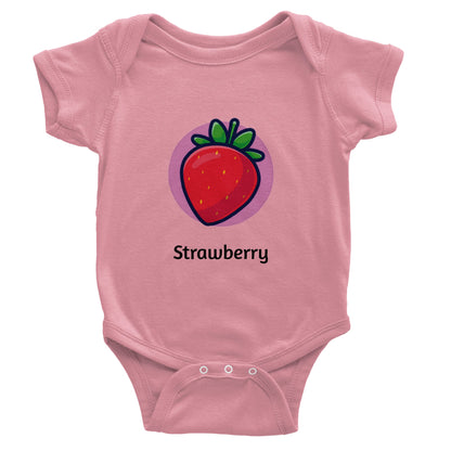 Body cu mânecă scurtă pentru bebeluși clasic Strawberry